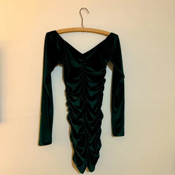 frank n furter costume green dress Ruched Mini Dress for Women main image 1